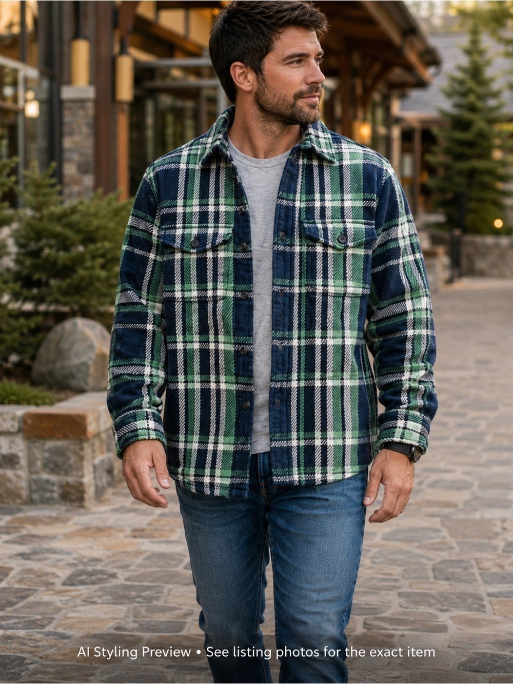 Roots Plaid Flannel Shirt Jacket XL Heavyweight Cotton Shacket